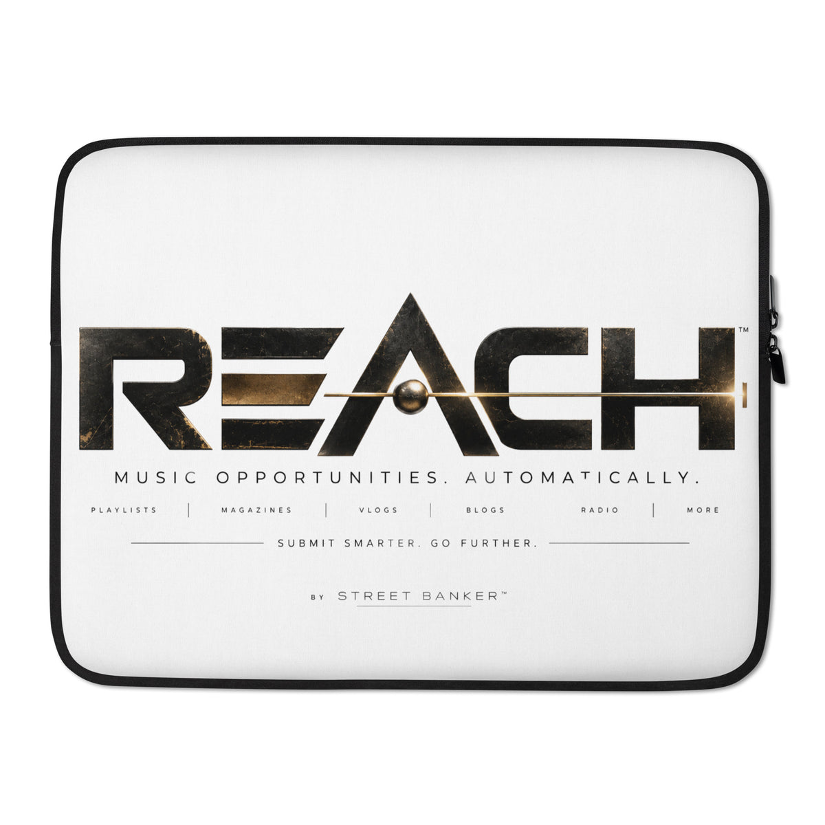 Reach Laptop Sleeve, 15-inch size, front view
