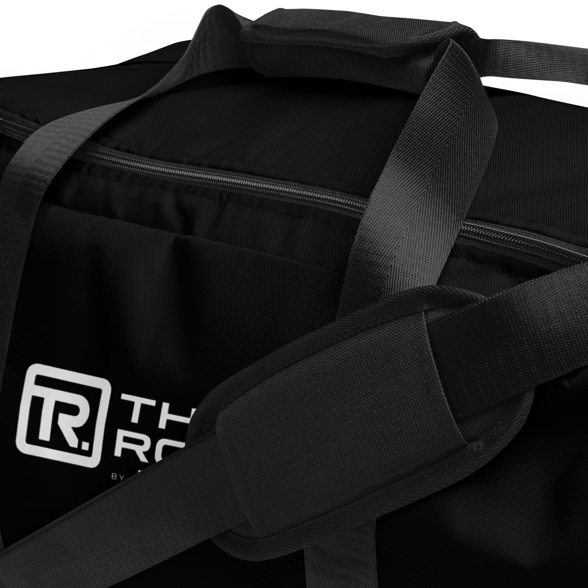 The Room Road Duffle Bag in white, detail view