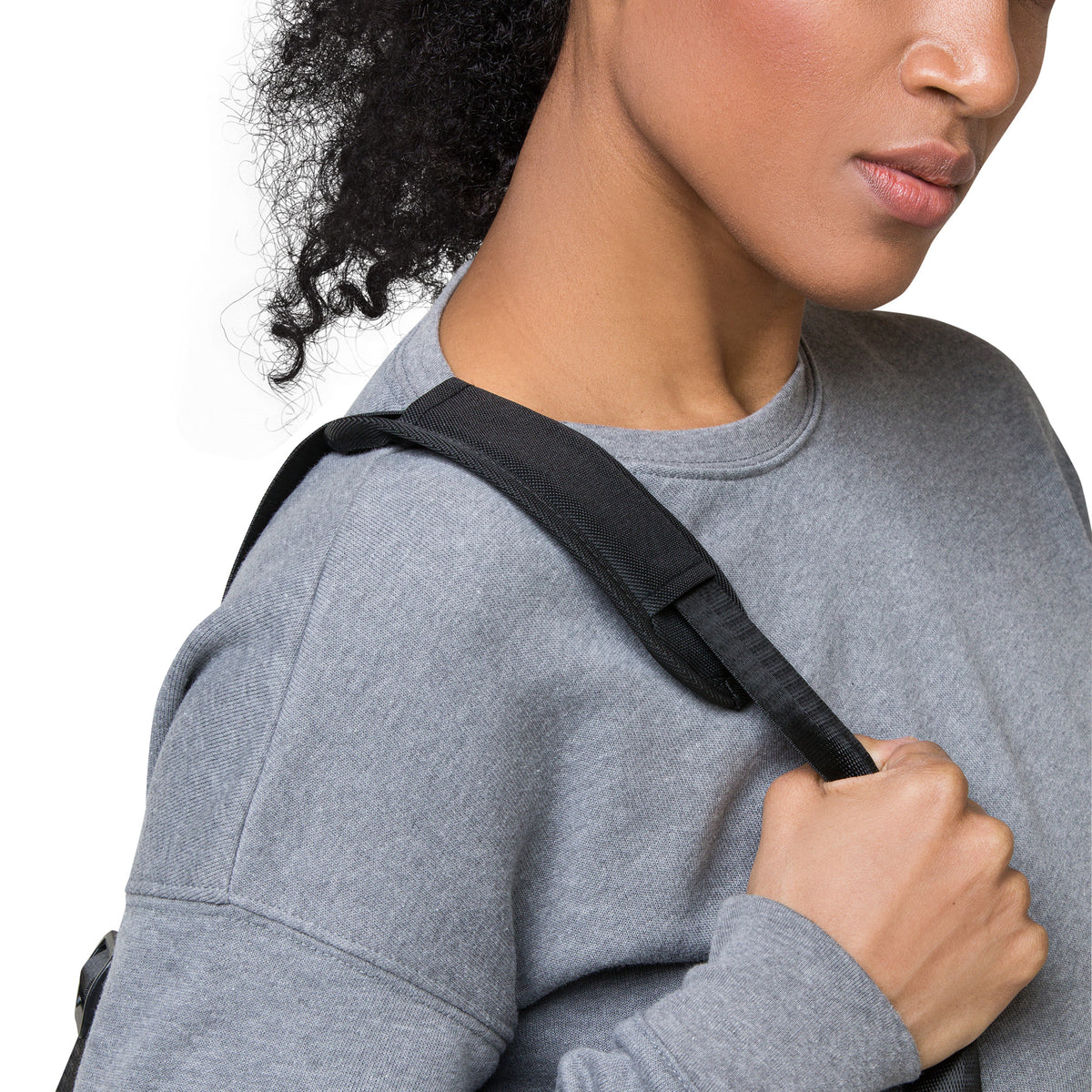 The Room Road Duffle Bag in white, detail view