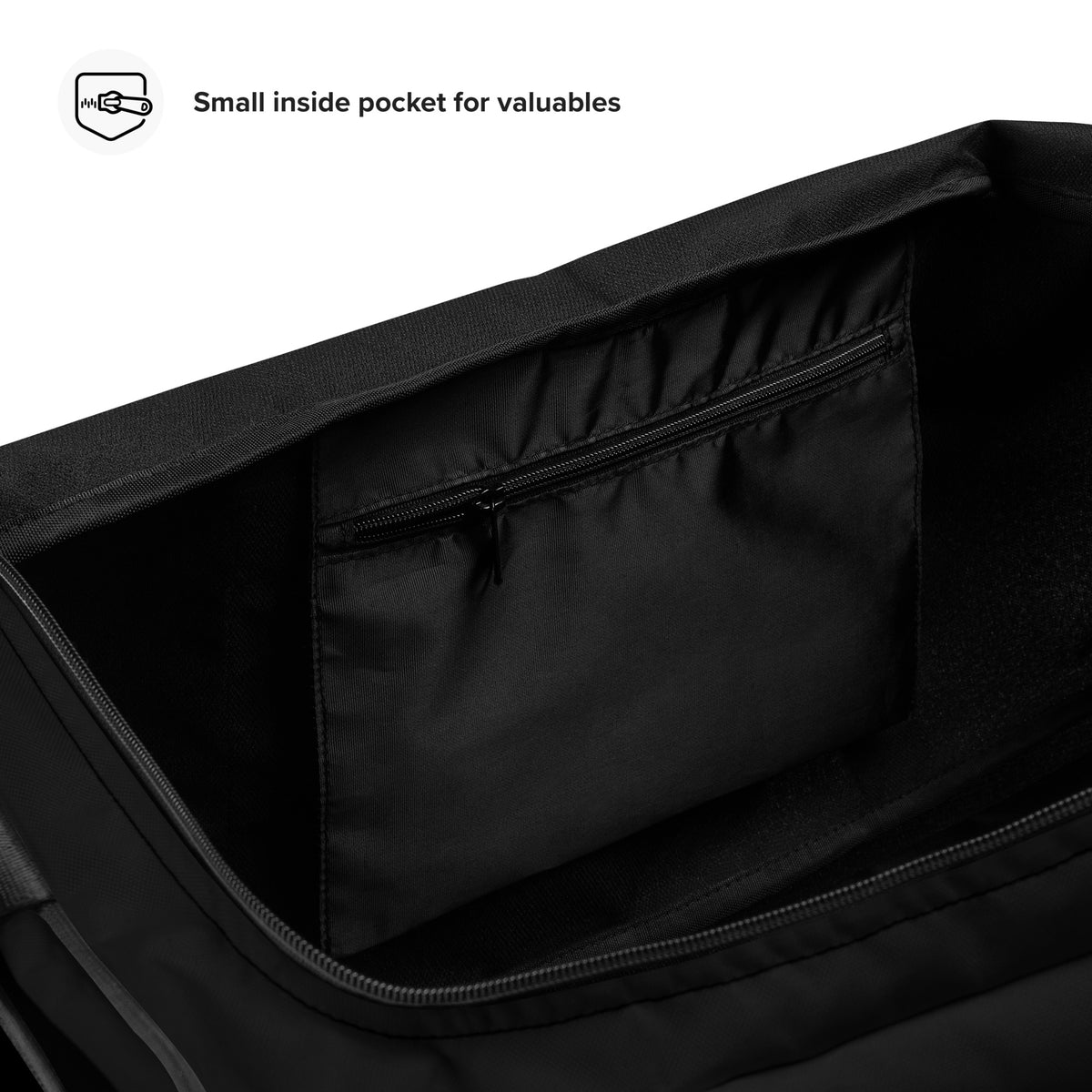 The Room Road Duffle Bag in white, detail view