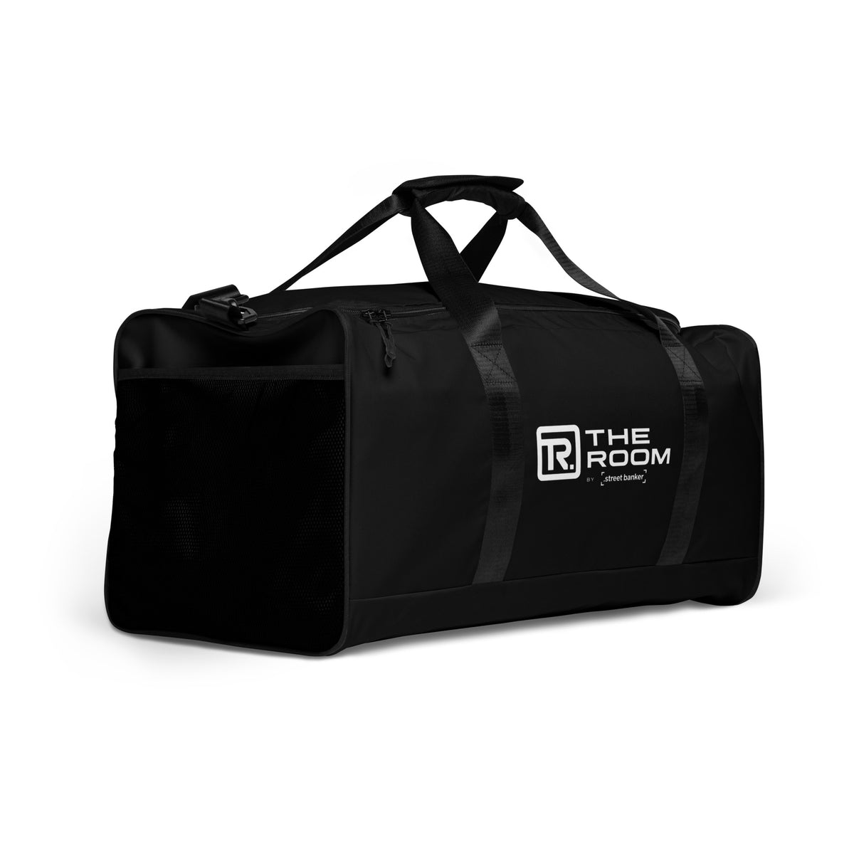 The Room Road Duffle Bag in white, right-front angle