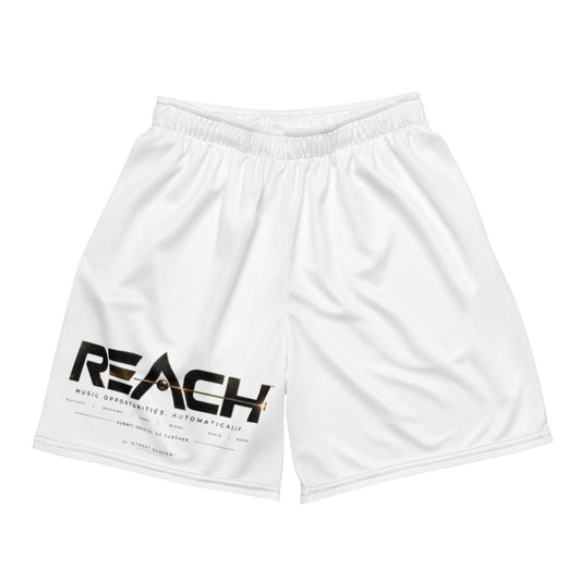 Reach Mesh Shorts in white, front view