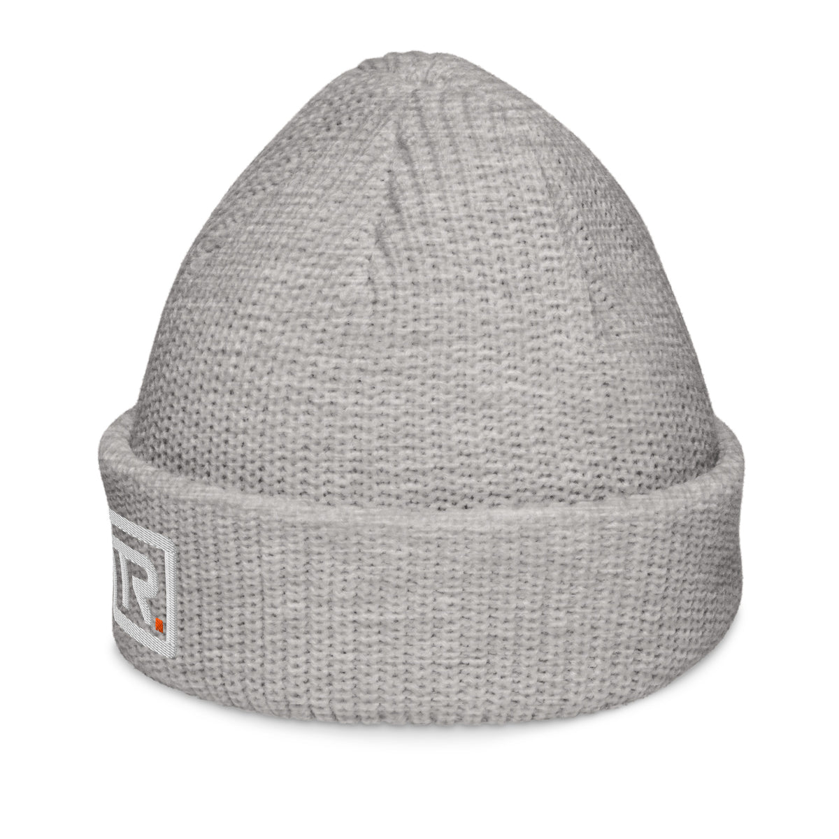 The Room Fisherman Beanie in athletic heather, left-side view