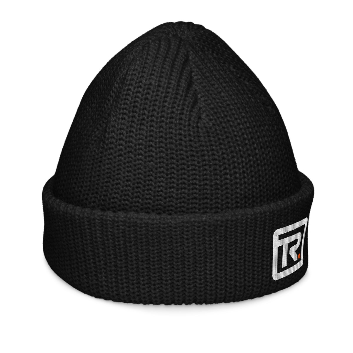 The Room Fisherman Beanie in black, right-side view