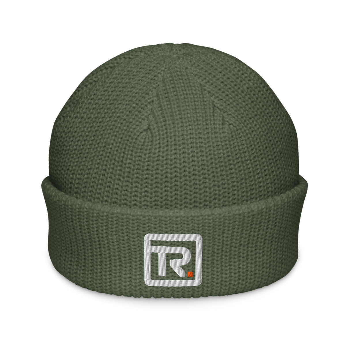 The Room Fisherman Beanie in cypress, front view