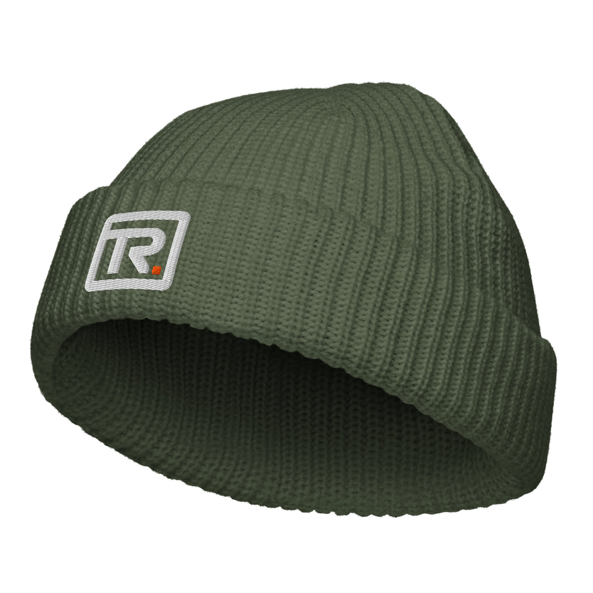 The Room Fisherman Beanie in cypress, front view