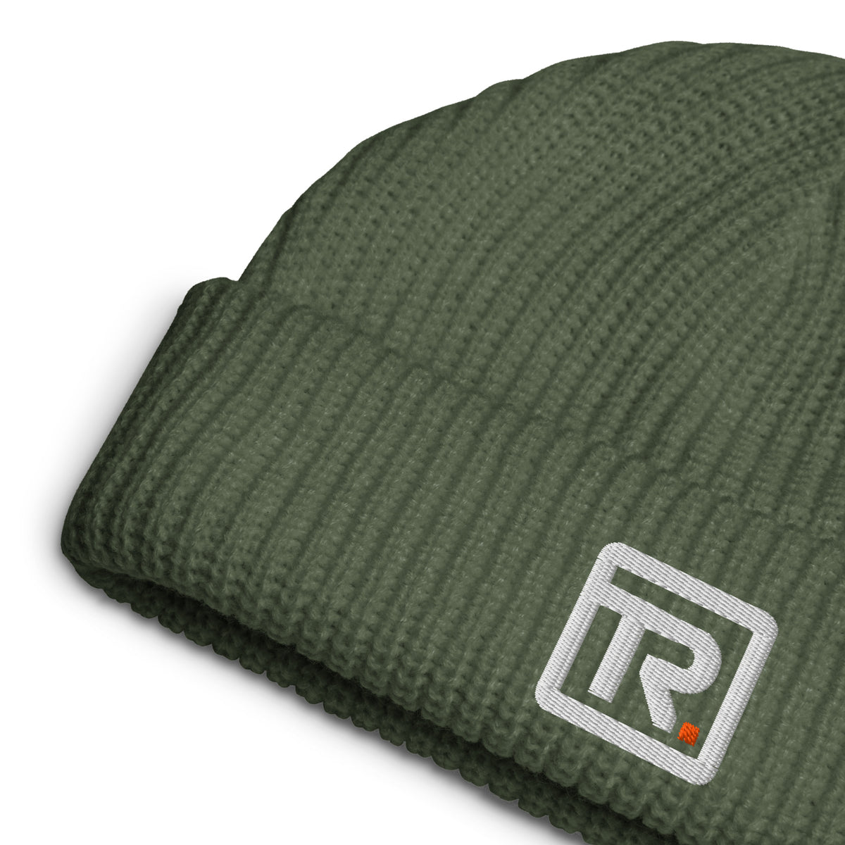The Room Fisherman Beanie in cypress, detail view