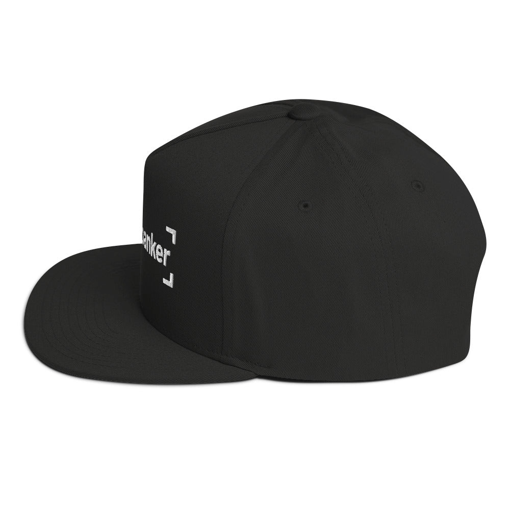 SB-03 Institution Flat Bill in black, left-side view