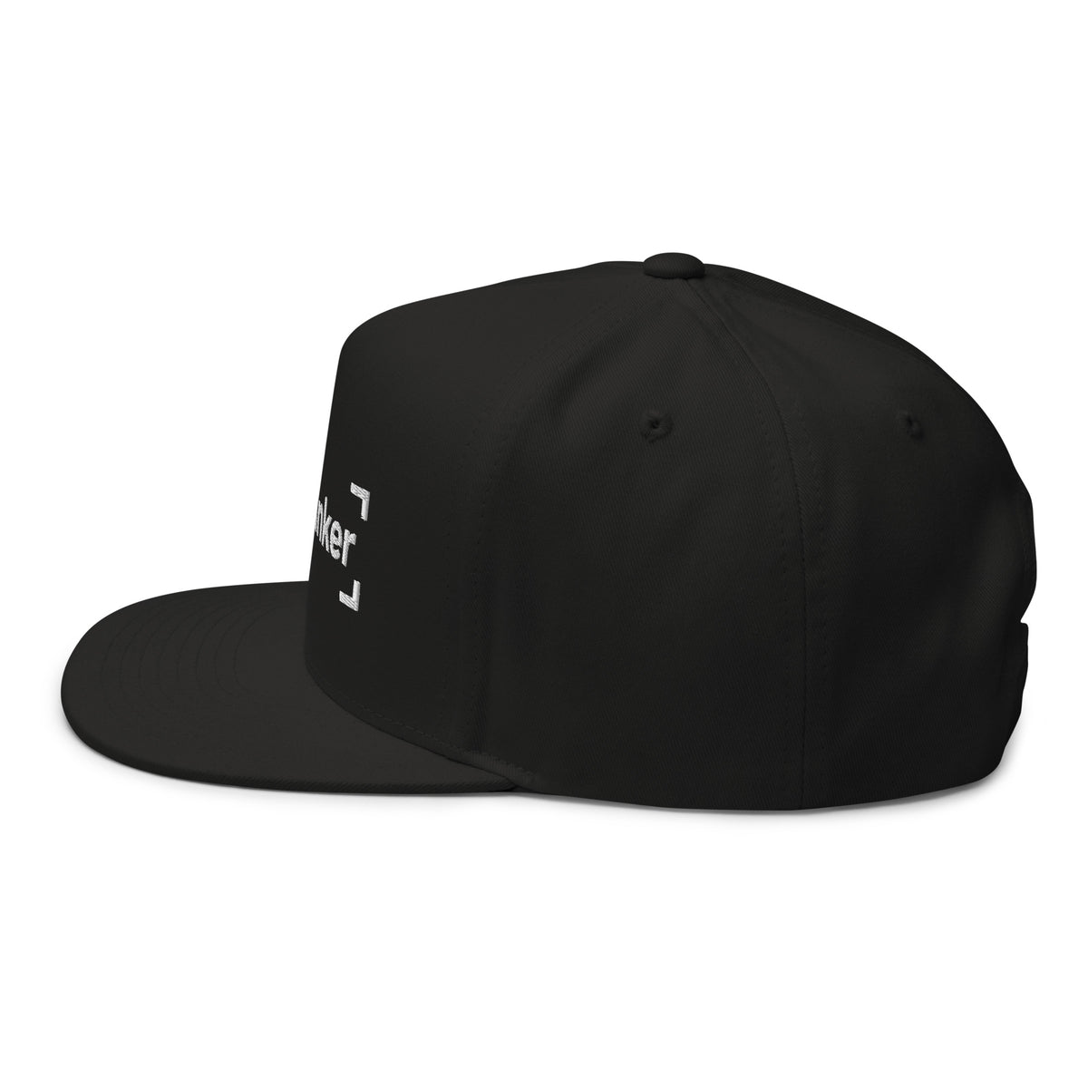 SB-03 Institution Flat Bill in black, left-side view