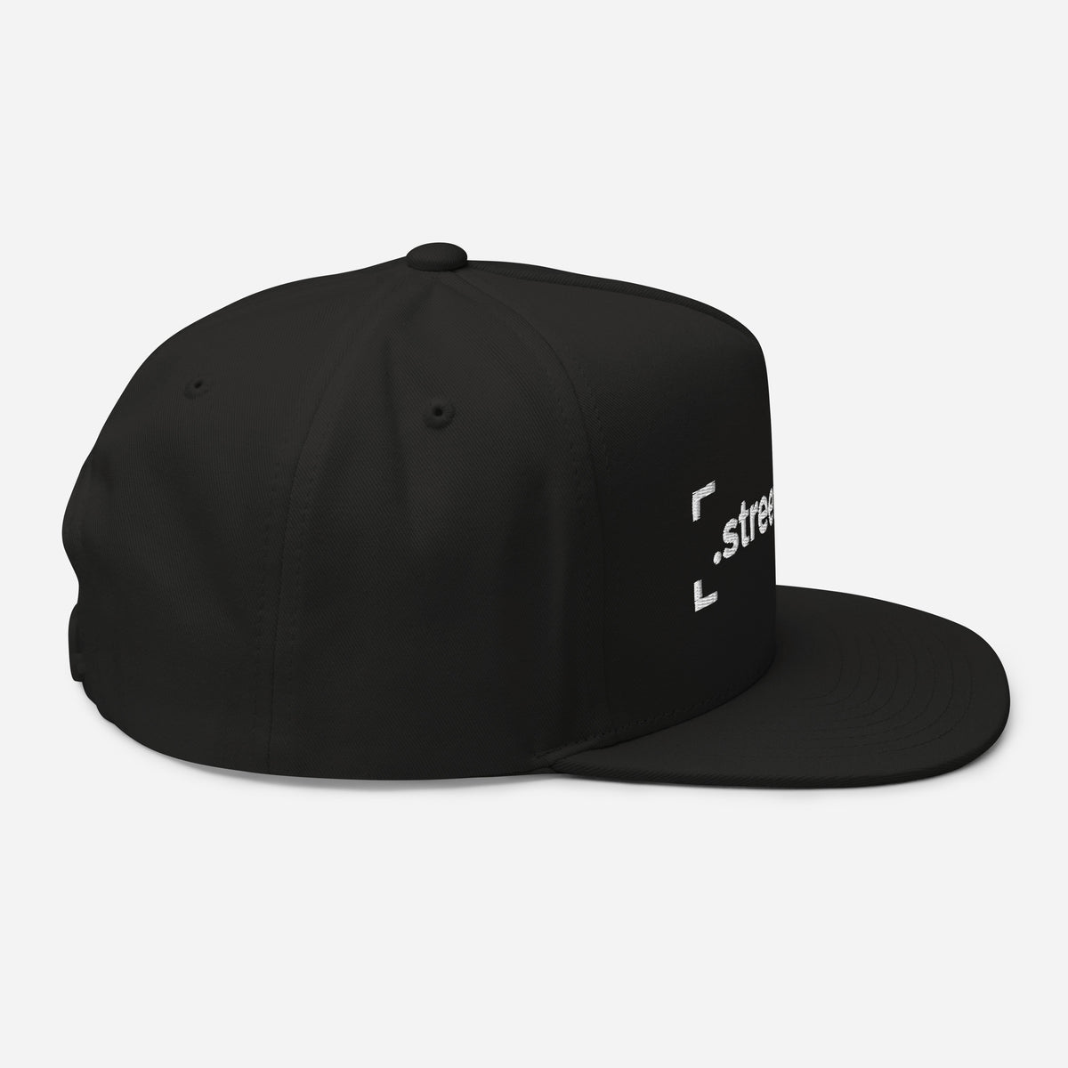 SB-03 Institution Flat Bill in black, right-side view