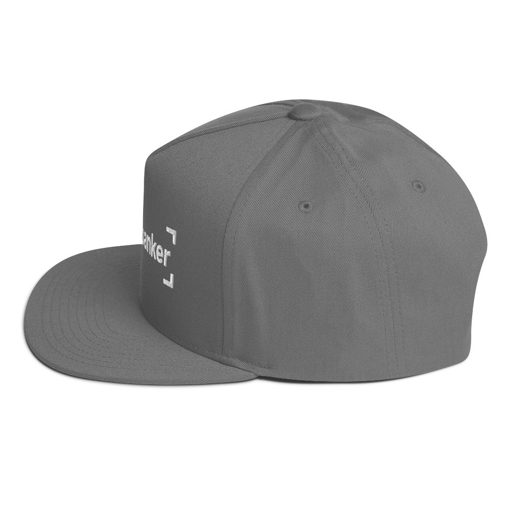SB-03 Institution Flat Bill in grey, left-side view