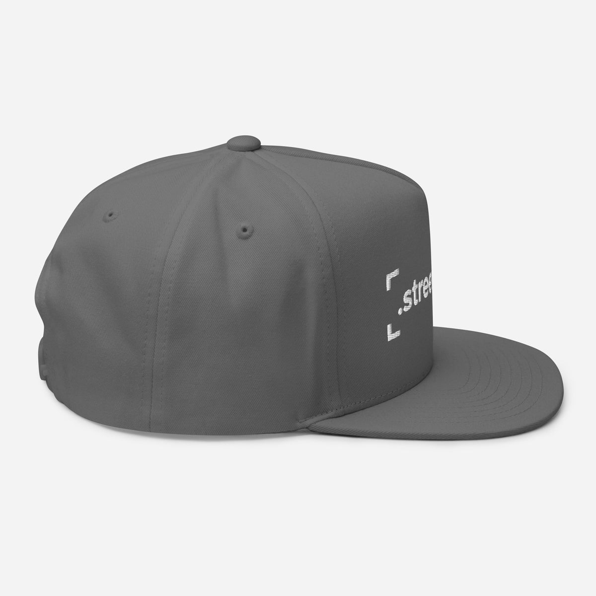 SB-03 Institution Flat Bill in grey, right-side view