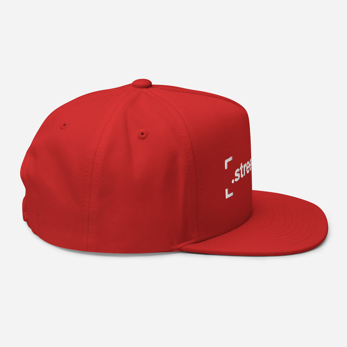 SB-03 Institution Flat Bill in red, right-side view