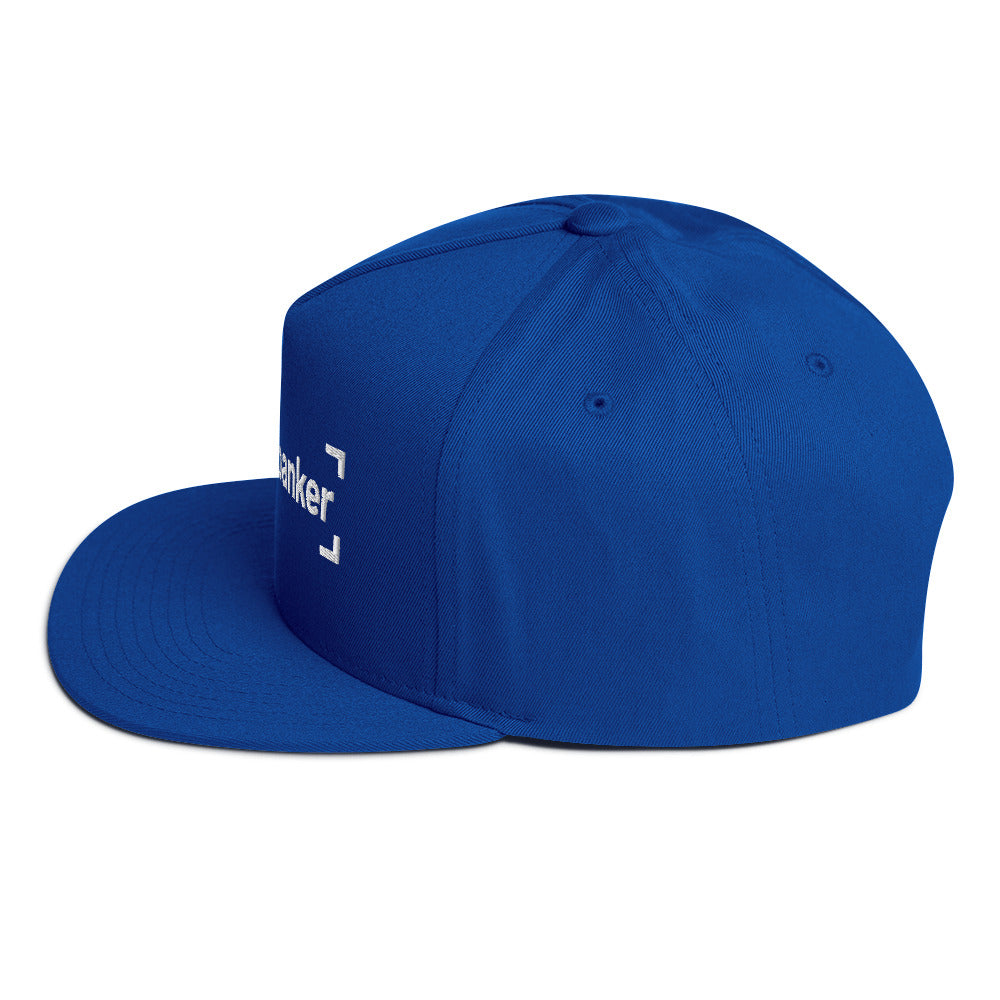 SB-03 Institution Flat Bill in royal blue, left-side view