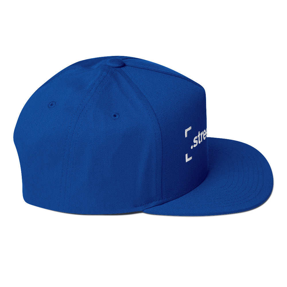 SB-03 Institution Flat Bill in royal blue, right-side view