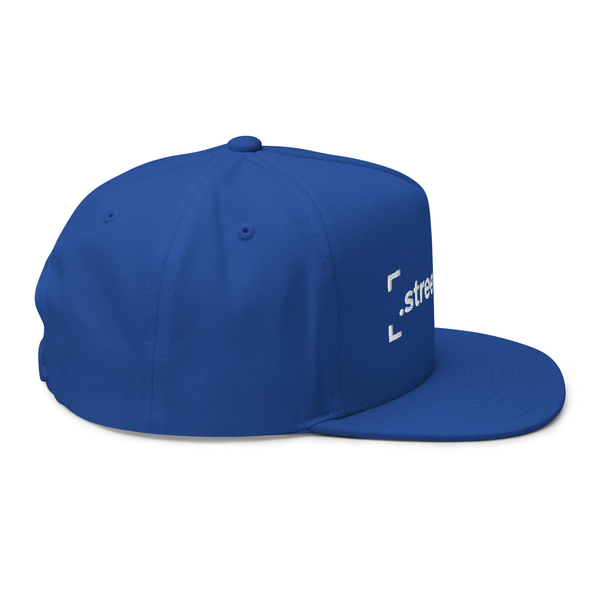 SB-03 Institution Flat Bill in royal blue, right-side view