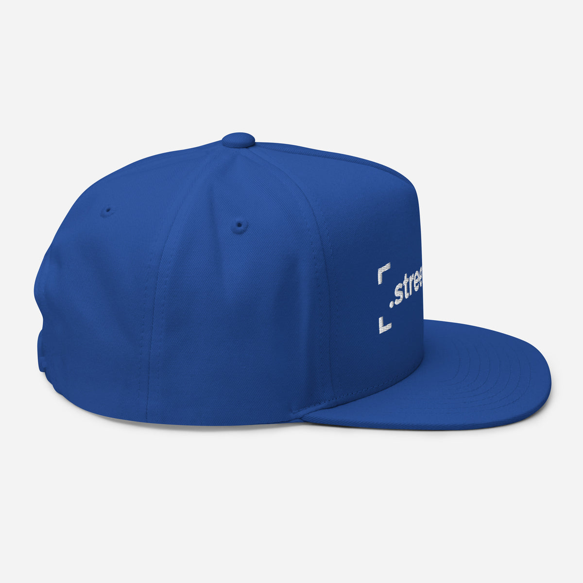SB-03 Institution Flat Bill in royal blue, right-side view