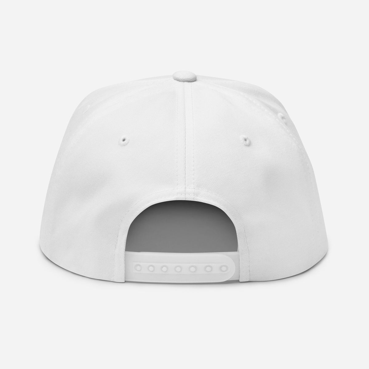 Reach Flat-Bill Cap in white, back view