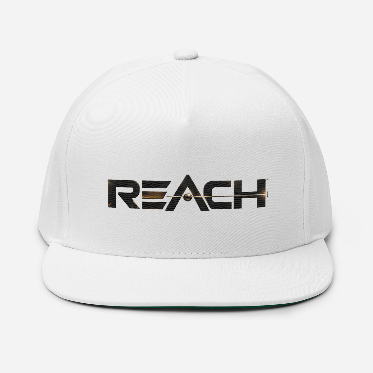 Reach Flat-Bill Cap in white, front view