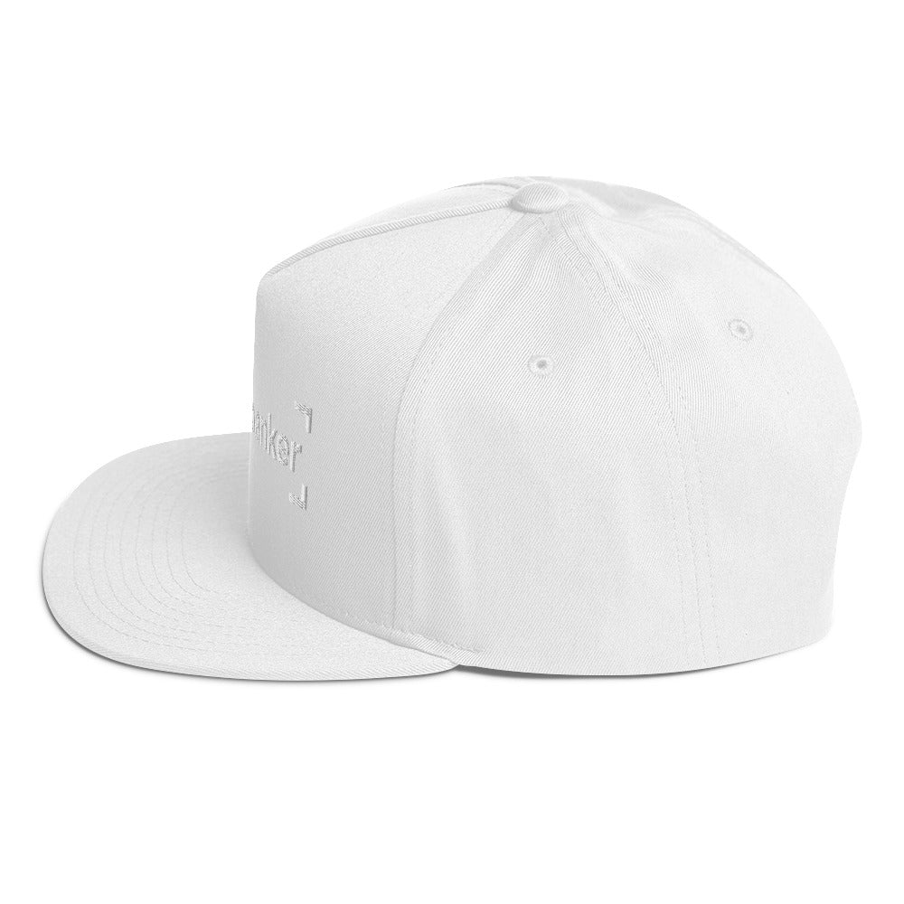 SB-03 Institution Flat Bill in white, left-side view