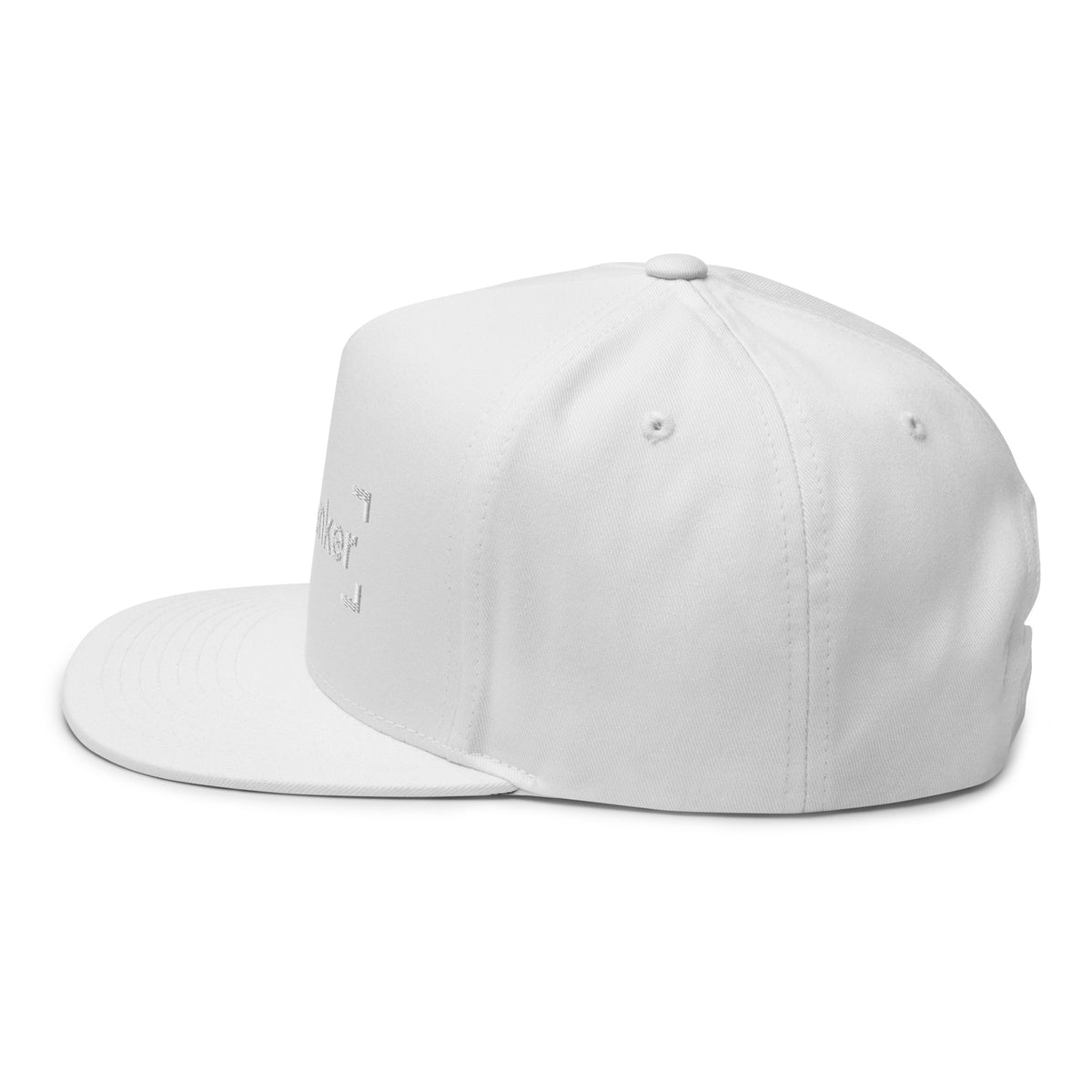 SB-03 Institution Flat Bill in white, left-side view