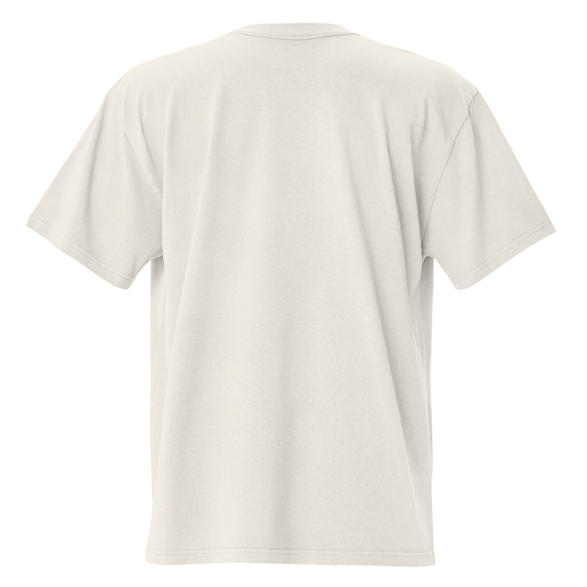 SB-01 Archive Index Oversized Tee in faded bone, back view