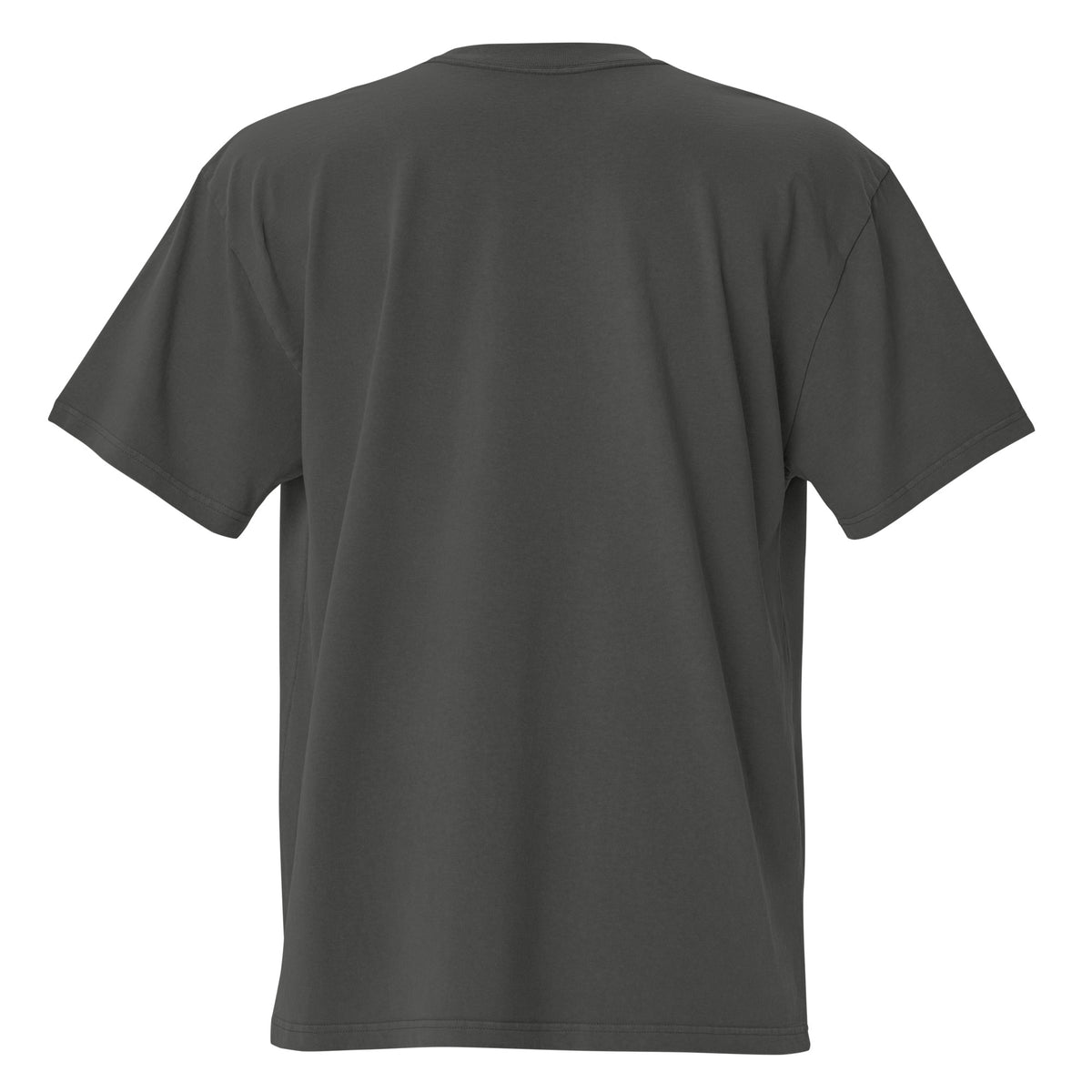 SB-01 Archive Index Oversized Tee in faded coal, back view