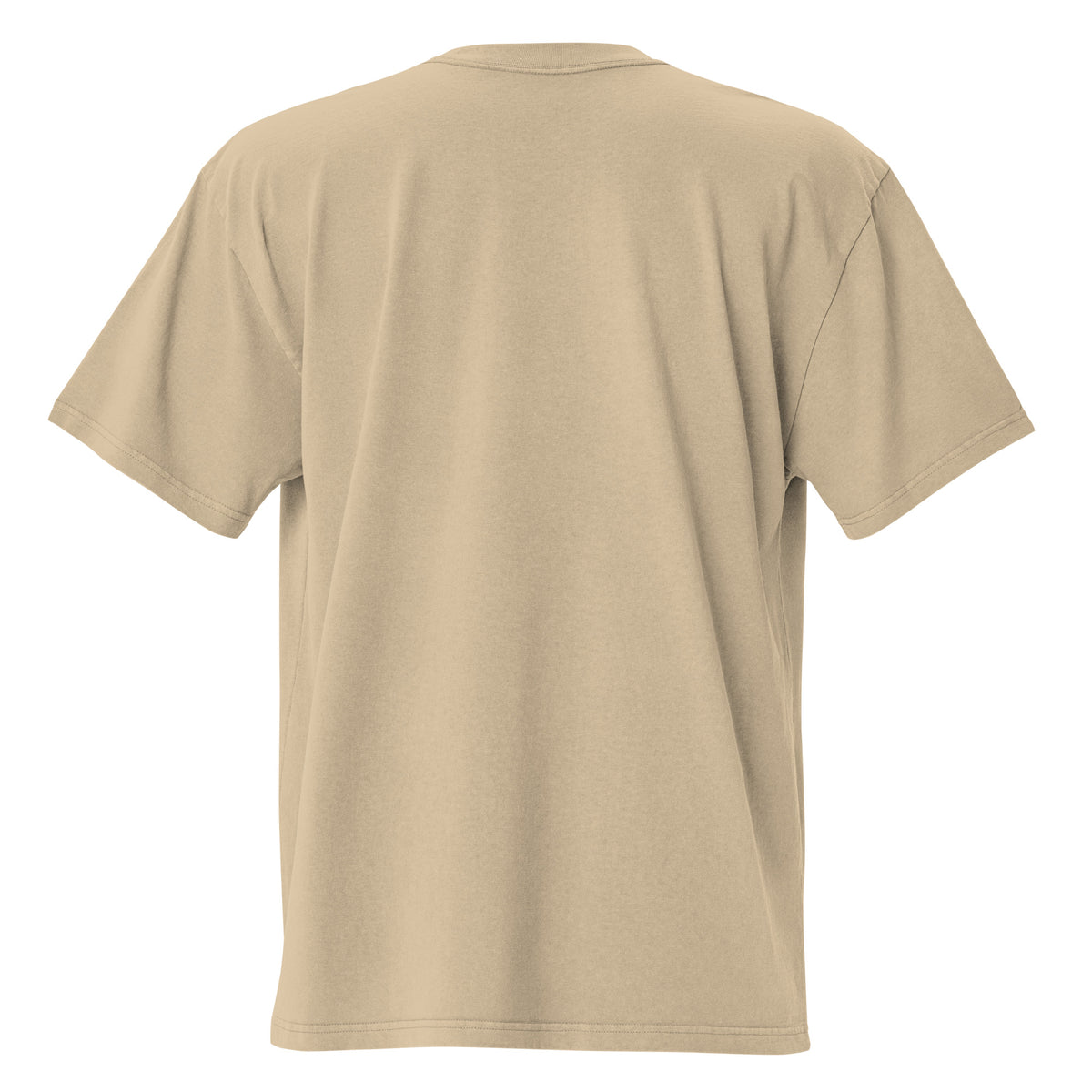 SB-01 Archive Index Oversized Tee in faded khaki, back view