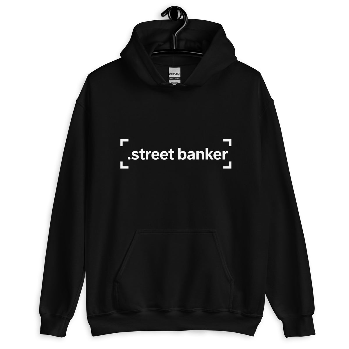 SB-04 Vault Study Pullover Hoodie in black, front view