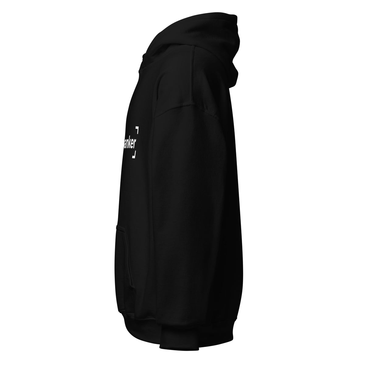 SB-04 Vault Study Pullover Hoodie in black, left-side view