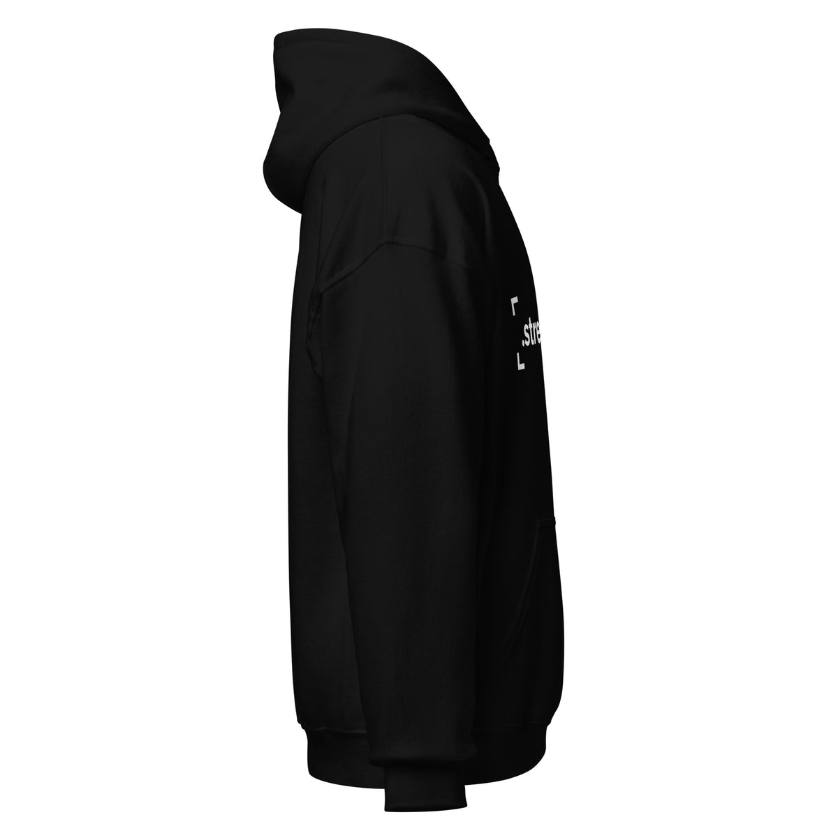 SB-04 Vault Study Pullover Hoodie in black, right-side view