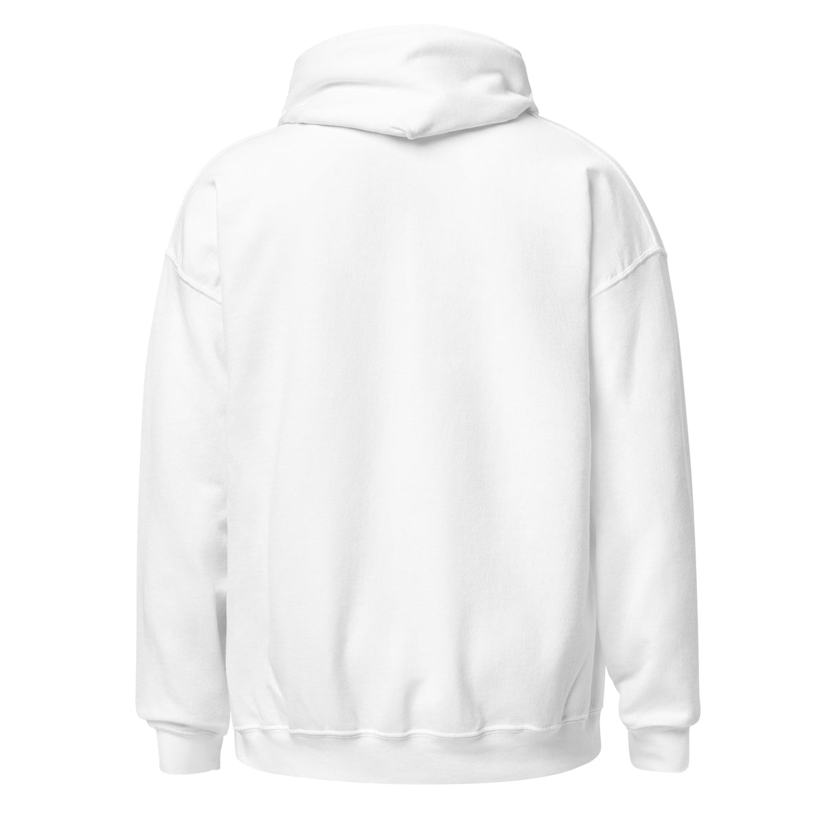 Reach Pullover Hoodie in white, back view