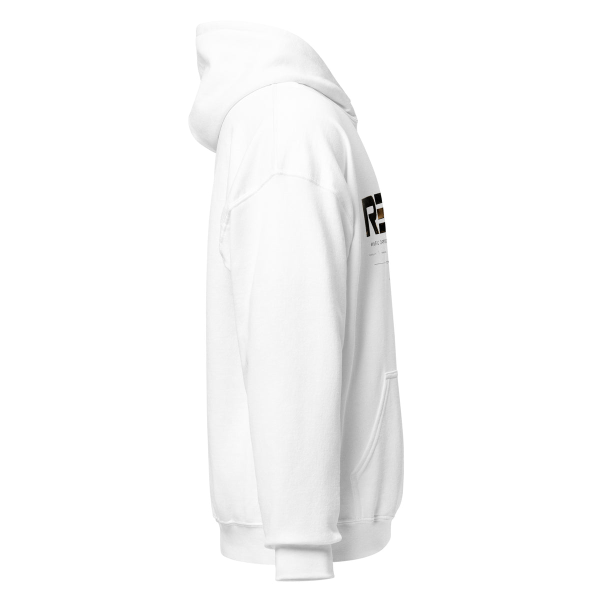 Reach Pullover Hoodie in white, right-side view